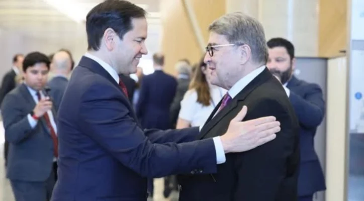 Întâlnire la nivel înalt: Ministrul român de Externe Emil Hurezeanu a discutat cu secretarul de stat al SUA, Marco Rubio