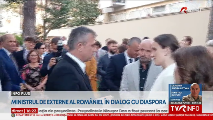 Ministrul de Externe, Oana Țoiu, s-a întâlnit la Roma cu reprezentanți ai comunităților de români din Italia