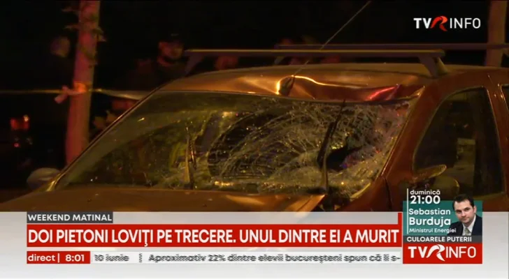 Accident mortal în București: Un șofer de 74 de ani a lovit două persoane care traversau strada pe trecerea de pietoni
