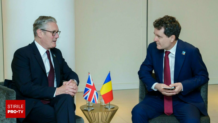 Nicușor Dan, întâlnire bilaterală cu premierul britanic Keir Starmer. Au participat și noii miniştri de la Externe şi Apărare