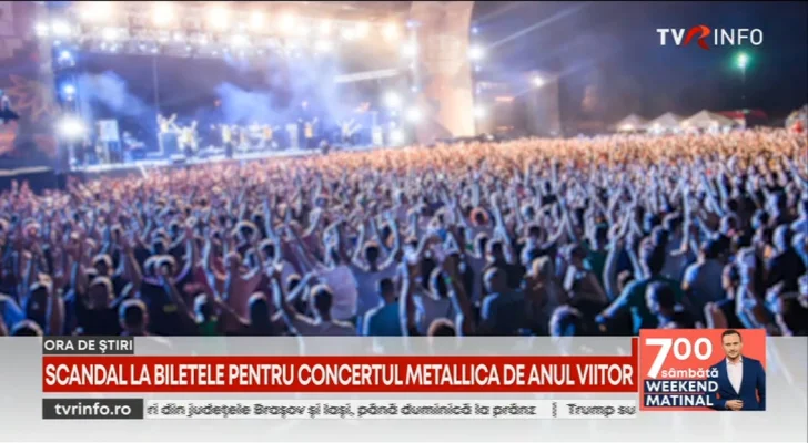 ANPC verifică dacă biletele la concertul Metallica s-au vândut legal