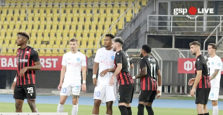 FCSB, învinsă de Shkendija, scor 1-0, în prima manşă a turului doi preliminar al Ligii Campionilor. Fiecare echipă a avut câte un jucător eliminat