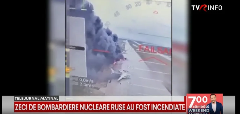 Dronele ucrainene au lovit peste 40 de bombardiere rusești cu rază lungă de acțiune și capacitate nucleară