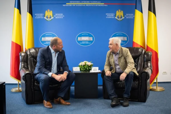 MApN: Securitatea regională, pe agenda discuțiilor dintre ministrul Apărării, Angel Tîlvăr și omologul belgian