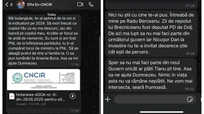 Sebastian Burduja, amenințat și înjurat de un fost șef de companie de stat: "Arzăte-ar focul să te ardă de nemernic"