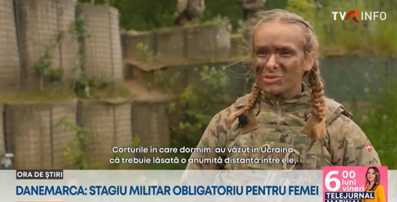 În Danemarca, stagiul militar este obligatoriu și pentru femei, de la 1 iulie