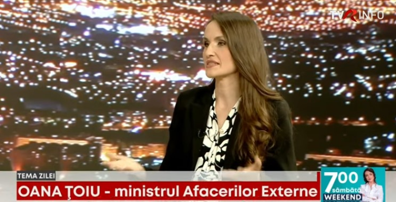 Ministrul de Externe, Oana Țoiu, exclusiv la TVR Info: Anul acesta luăm în calcul să reluăm concursurile