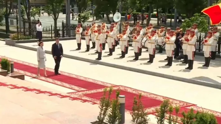 Nicușor Dan, primit de Maia Sandu la Chișinău