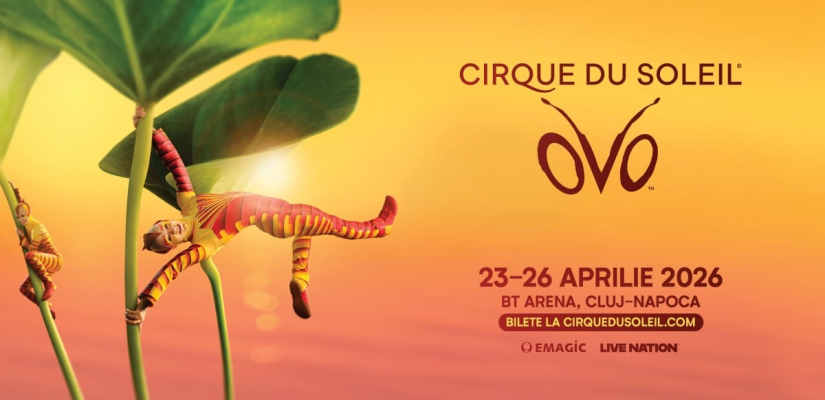 Un spectacol plin de culoare și energie, pentru toate vârstele OVO by Cirque du Soleil Vine la BT ARENA din Cluj-Napoca, în perioada 23–26 aprilie 2026