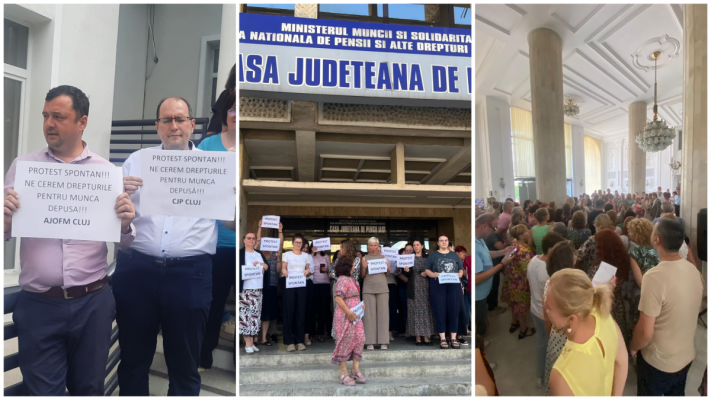 VIDEO Blocaj total la ministerul de Finanțe și proteste spontane în toată țară, în mai multe instituții: 'Nu noi am creat criza, nu noi trebuie să plătim!'
