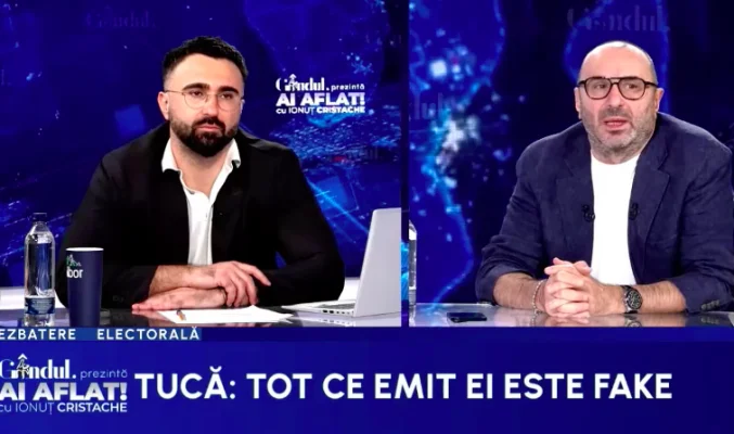 Marius Tucă: „Văd oameni de la care aveam pretenții. Maia Sandu are un frățior. Alt analfabet este Nicușor”