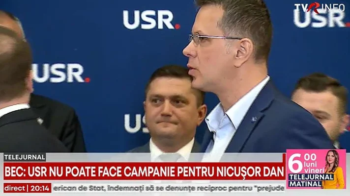 USR va contesta în instanţă decizia BEC ce nu le permite campania electorală anunțată pentru Nicușor Dan