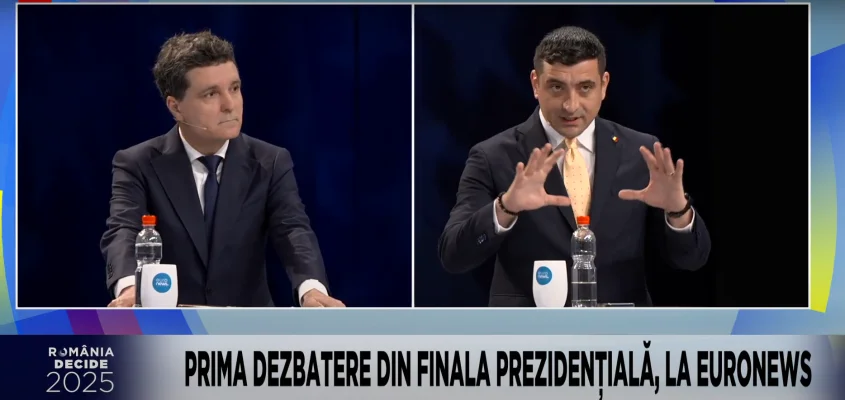 Prima DEZBATERE prezidențială George Simion – Nicușor Dan / Simon: Președintele României trebuia să fie ALTCINEVA