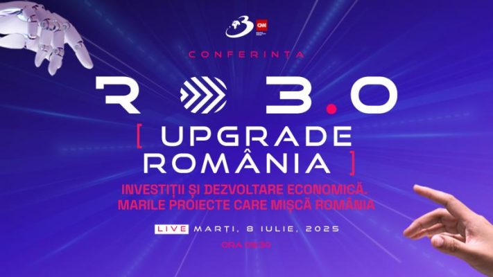 Noul cod fiscal, imbold sau frână pentru investiții? Conferința națională RO 3.0: “UPGRADE Romania. Investiții și dezvoltare economică. Marile proiecte care mișcă Romania”