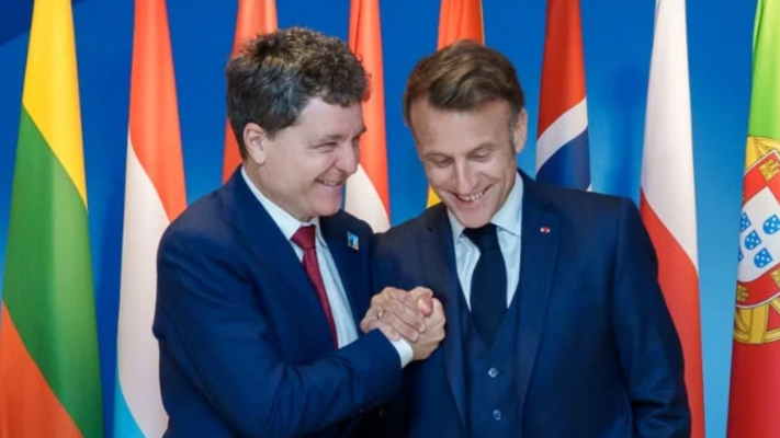 Nicușor Dan, glumeț cu Emmanuel Macron la Summitul NATO: „Franța aduce o contribuție neprețuită la securitatea României”