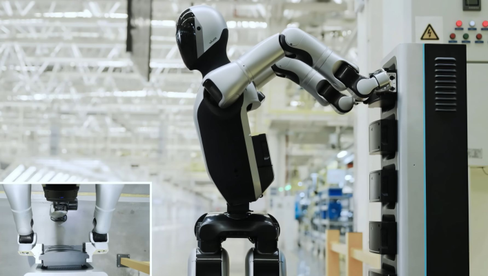 VIDEO O companie din China a lansat un robot umanoid care-și schimbă singur bateria