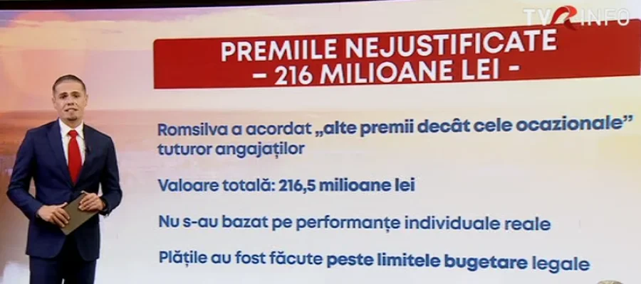 Regia Națională a Pădurilor – Romsilva, plăți necuvenite de peste 216 milioane de lei către angajații instituției, sub forma unor „premii”