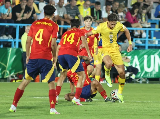 România U19-Spania U19 1-3 la Campionatul European de fotbal Under-19 ținut la București