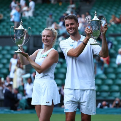 S-a acordat primul trofeu la Wimbledon 2025: Verbeek şi Siniakova au câştigat titlul la dublu mixt