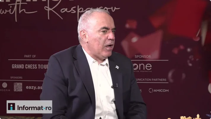 Garry Kasparov, despre alegerile din România: „Dacă ai probleme acasă, nu-i da foc! Fă renovări!” / Politicienii care îl susțin pe Vladimir Putin, prin preluarea propagandei Kremlinului, sunt „inamicii viitorului nostru”