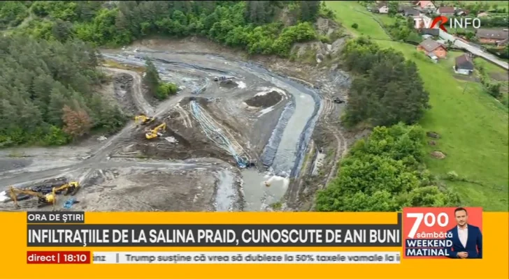 Infiltrațiile de la Salina Praid, cunoscute de ani buni. Specialiștii spun că dacă se continuau lucrările începute în 2012 și abandonate într-un stadiu intermediar, nu s-ar fi produs inundarea salinei