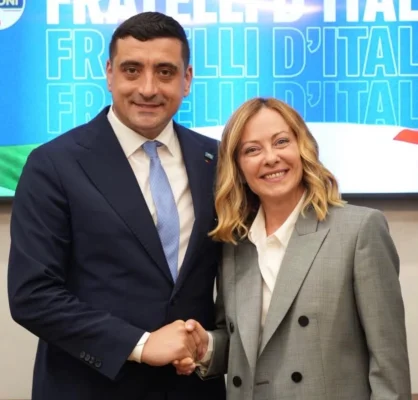 George Simion întâlnire cu Giorgia Meloni la Roma: Avem prieteni, avem aliați