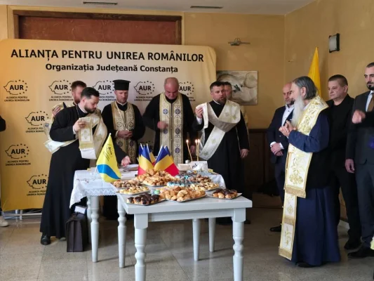IPS Teodosie sfințește un nou sediu AUR și le urează „rezultat bun” la alegeri