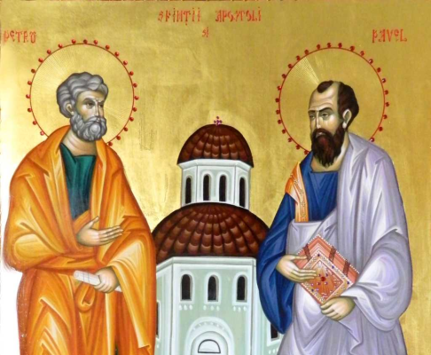 În 29 iunie, Sfinţii Apostoli Petru şi Pavel şi Sânpetru de vară