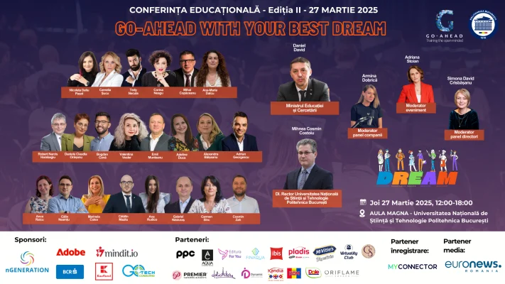 Asociația GO-AHEAD lansează DREAM, prima comunitate dedicată elevilor din liceele tehnologice