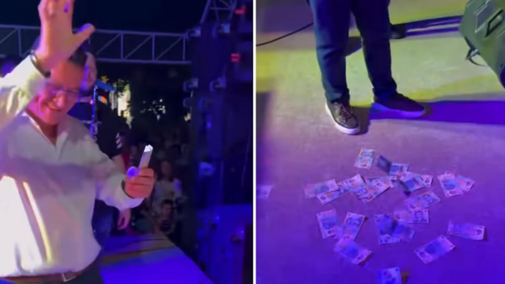 Gest controversat al unui primar din Olt: a aruncat cu 3000 de lei pe scenă, în timpul unui concert de manele: „Așa am simțit eu”