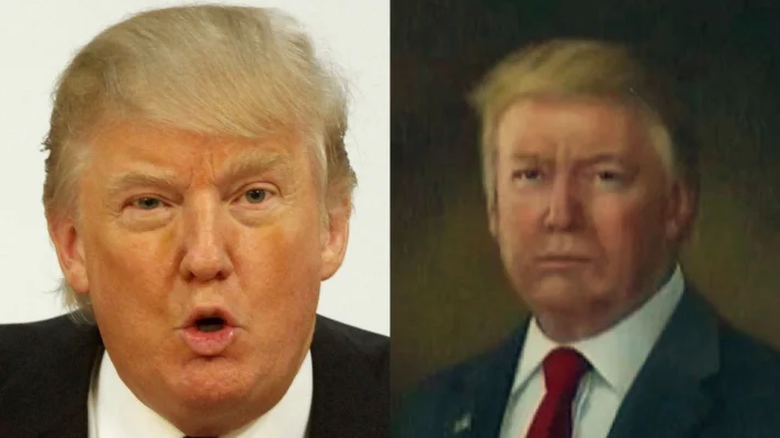 Trump și-a ieșit din minți din cauza unui portret nereușit: „Al meu e rău / Al lui Obama arată minunat”