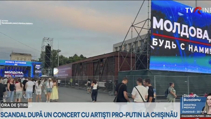 Scandal la Chișinău, după un concert la care au participat artiști cunoscuți pentru elogierea lui Vladimir Putin