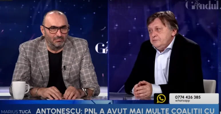Crin Antonescu, despre decizia CNA: „Asta nu e reglementare, e cenzură” / „Nu sunt FANUL emisiunilor lui Marius Tucă”