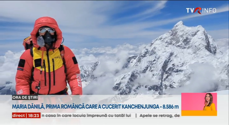 Maria Dănilă, prima alpinistă din România care a urcat pe Kangchenjunga, al treilea vârf ca înălțime din lume