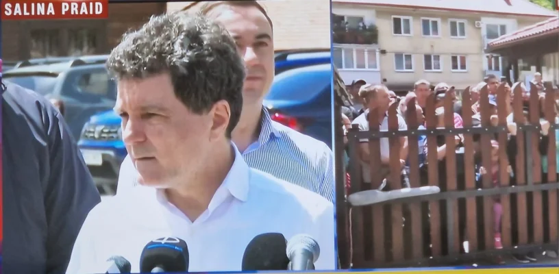 BREAKING NEWS Nicușor Dan, la Praid. Anunțurile momentului după dezastrul din salină