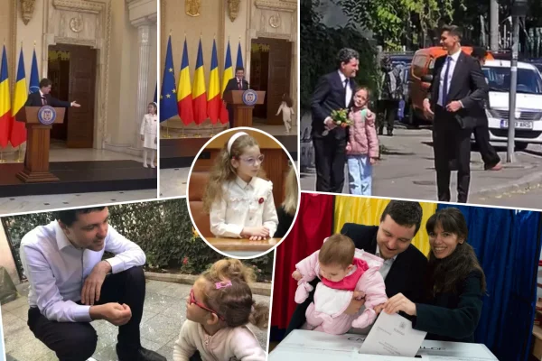 Reacție neașteptată a Aheei, fiica lui Nicușor Dan, în timpul discursului pe care tatăl său l-a ținut la ceremonia de învestire: „A fost cu emoții, cu mulți oameni”