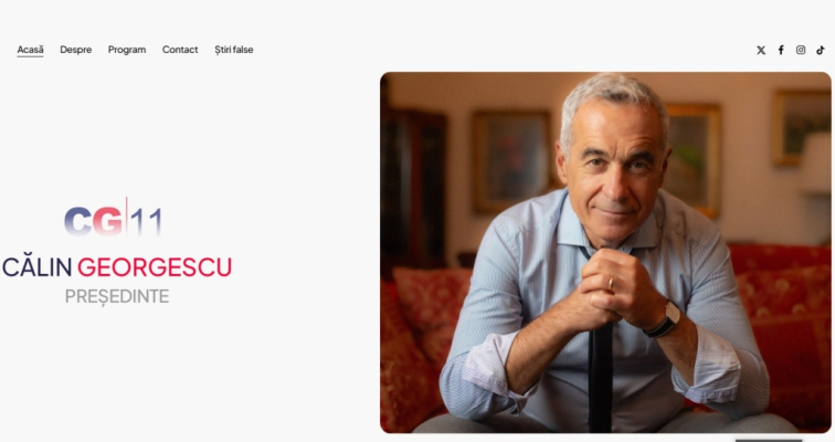 Călin Georgescu a fost din nou amendat. O anchetă pornită de la site-ul personal i-a adus două amenzi în cuantum de 10.000 de euro
