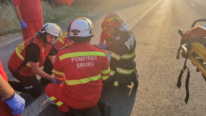 Circulație pe un singur sens pe A2, după ce traficul a fost blocat / Trei persoane rănite în urma unui accident