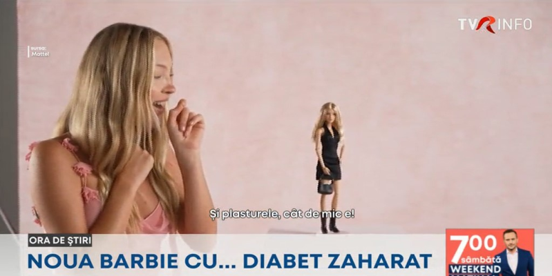 Noua Barbie, cu diabet zaharat. A fost creată după modelul britanic Lila Moss, fiica faimoasei Kate Moss