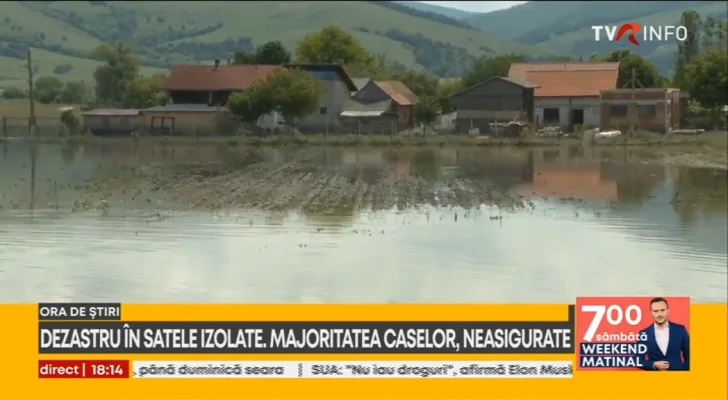 Dezastru în satele izolate. Majoritatea caselor sunt neasigurate