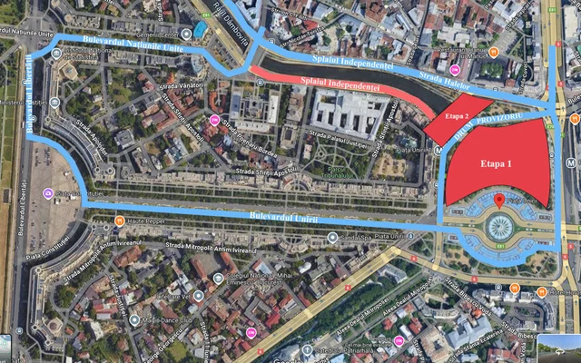 Primarul Sectorului 4 anunţă că săptămâna viitoare încep reparaţiile la plaşeul Unirii / Lucrările sunt împărţite în patru zone / Vor fi impuse restricţii de trafic în centrul Capitalei timp de mai multe luni - FOTO