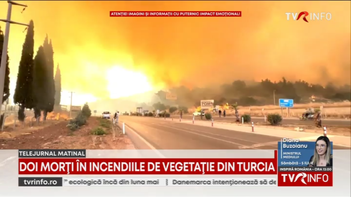 Incendiile de vegetație fac ravagii în Turcia. Două persoane au murit, iar cel puțin 50 de mii au fost evacuate din Izmir și Hatay